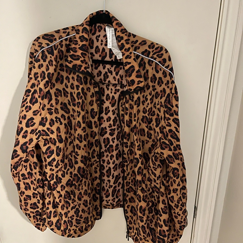 Fabletics Leopard Print Bomber Jacket - image 4